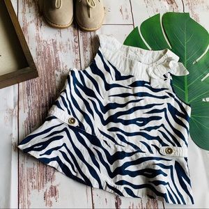 Janie and Jack Zebra Pattern Top